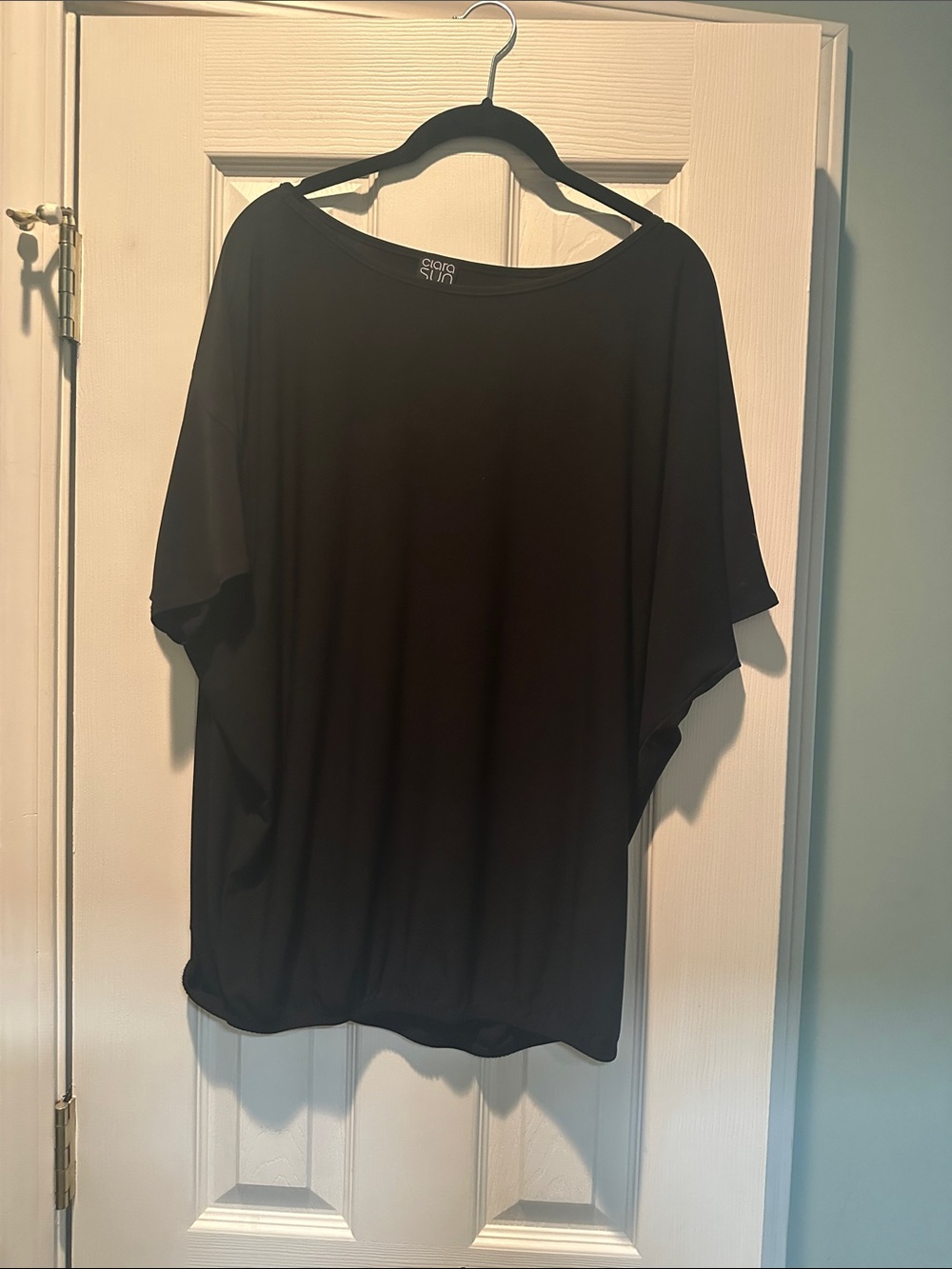 CLARA SUNWOO Black Dolman Top